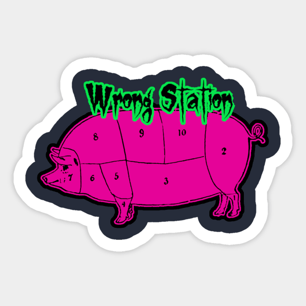 Rashers Sticker by Wrong Station